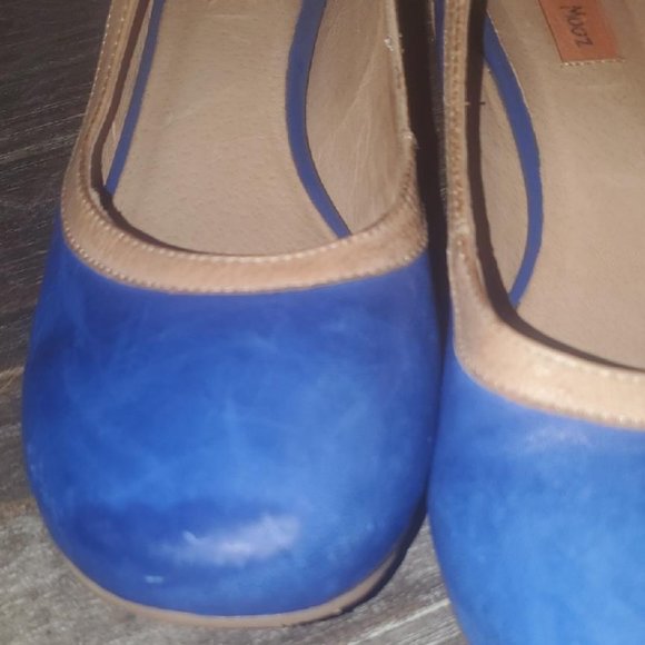 MIZ MOOZ Shoes - Trendy  Slip On Blue Shoes 8.5 Leather Low Heel